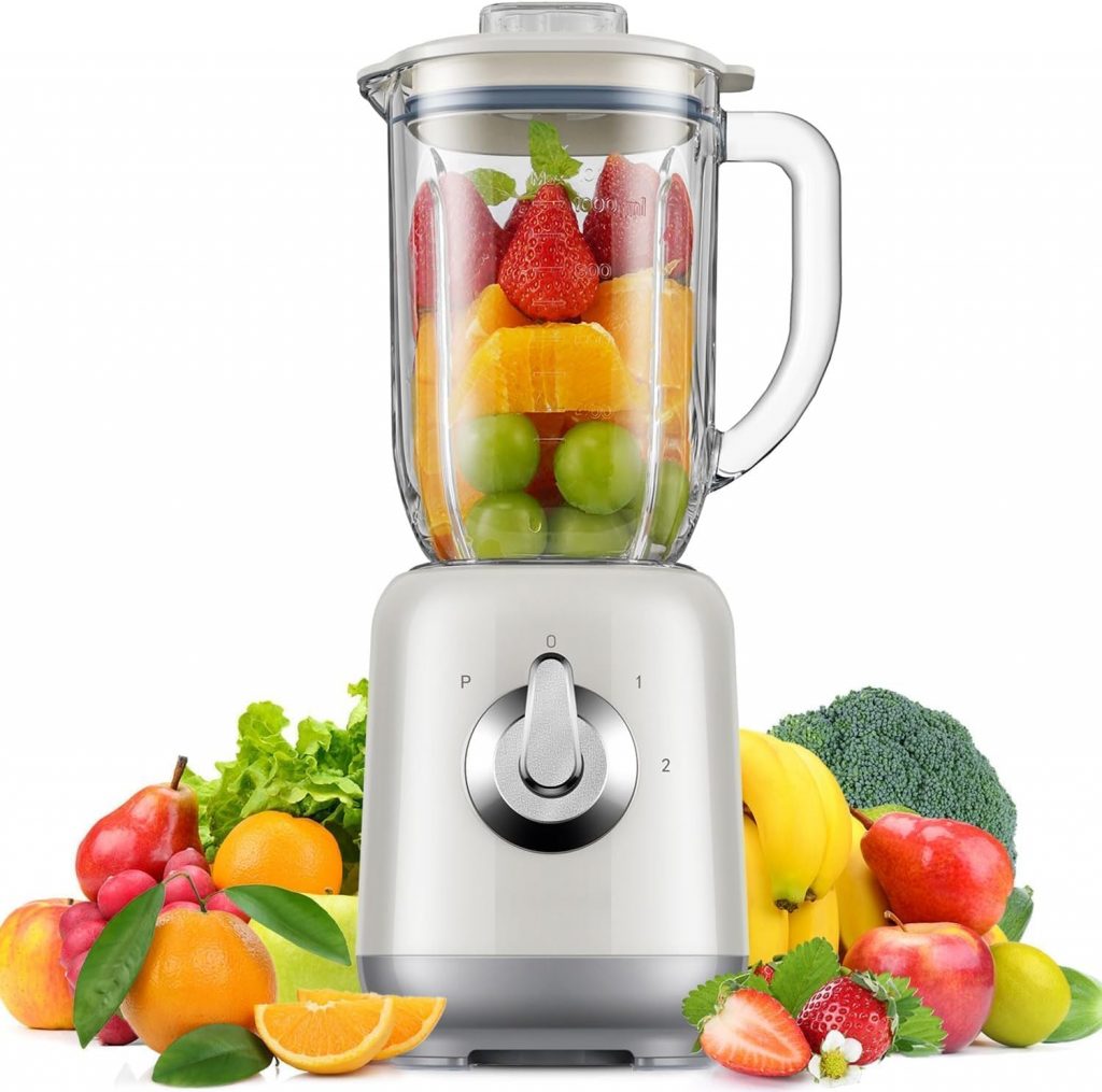 Mixeur avec des légumes pour faire des soupes