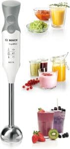 Mixeur avec assortiment de confiture et de jus